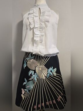 French Connection💫Embroidered Skirt Sz6